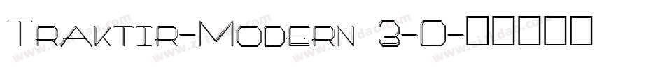 Traktir-Modern 3-D字体转换